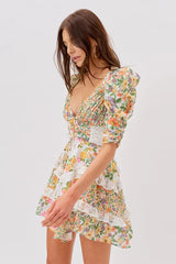 Rosalyn Mini Dress ~ Marigold - Shake Your Bon Bon