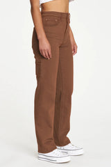 Sundaze Carpenter High Rise Utility Jean ~ Caramel - Shake Your Bon Bon