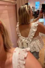 The La Fraise Ruffle Apron Top