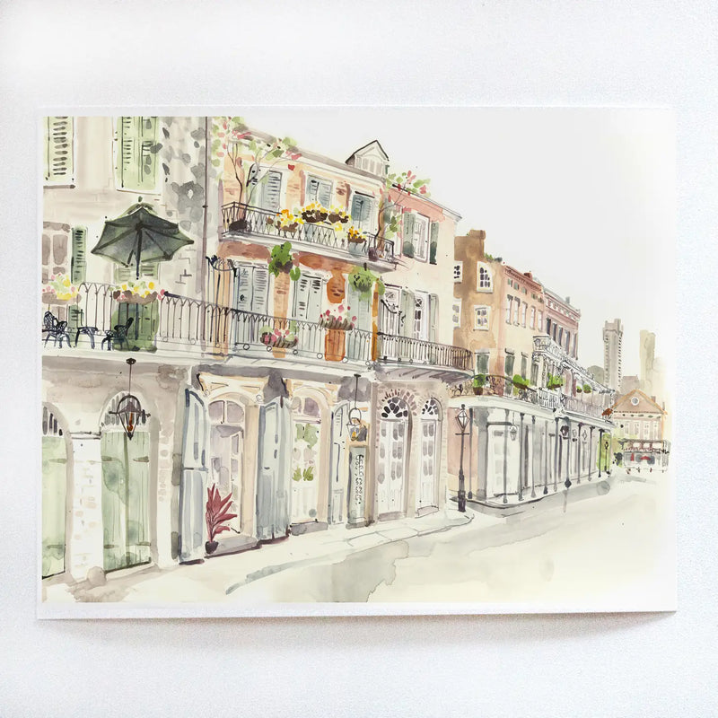 Chartres Street View 5" x 7" Lyla Clayre Print