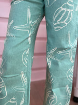 Tulum Relaxed Cotton Jean ~ Teal