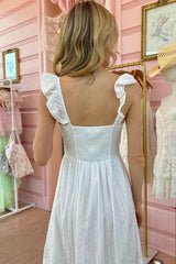 Sufette Cotton Maxi Dress ~ Off White