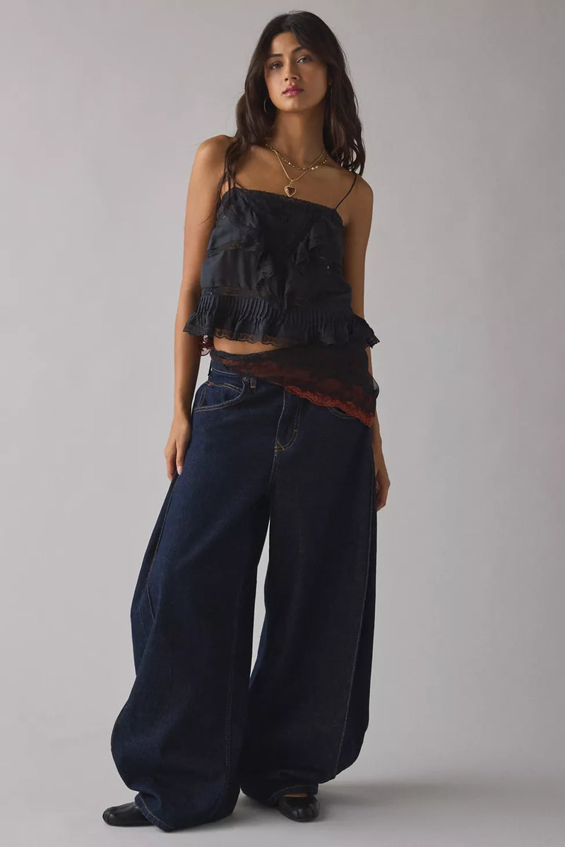 Ondeline Silk Lace Cami ~ Black