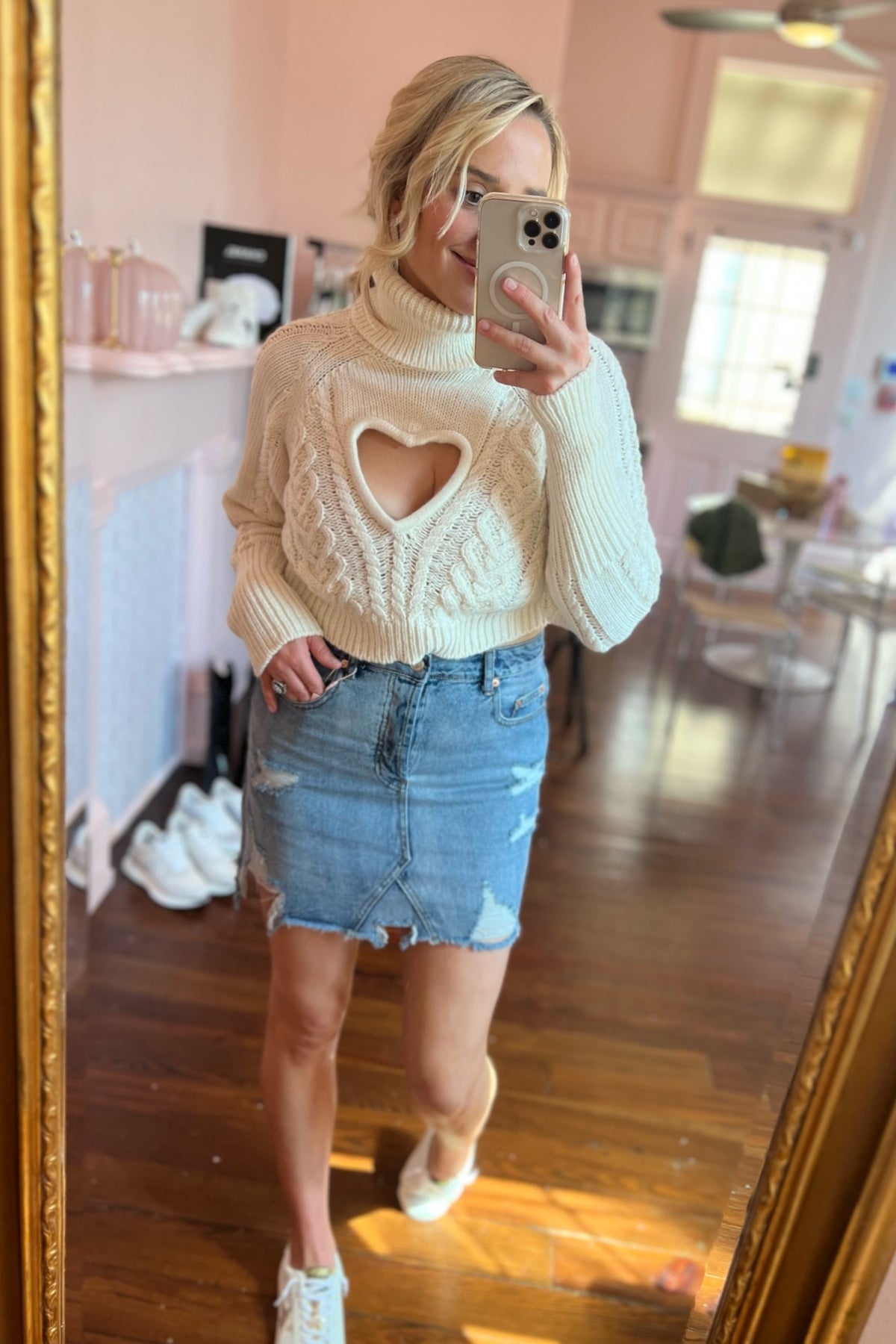 andmary Vera knit bare tops ピンク ANDMARY】Vera knit bare tops