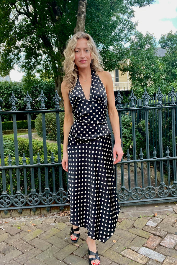 Deck the Halter Midi Dress