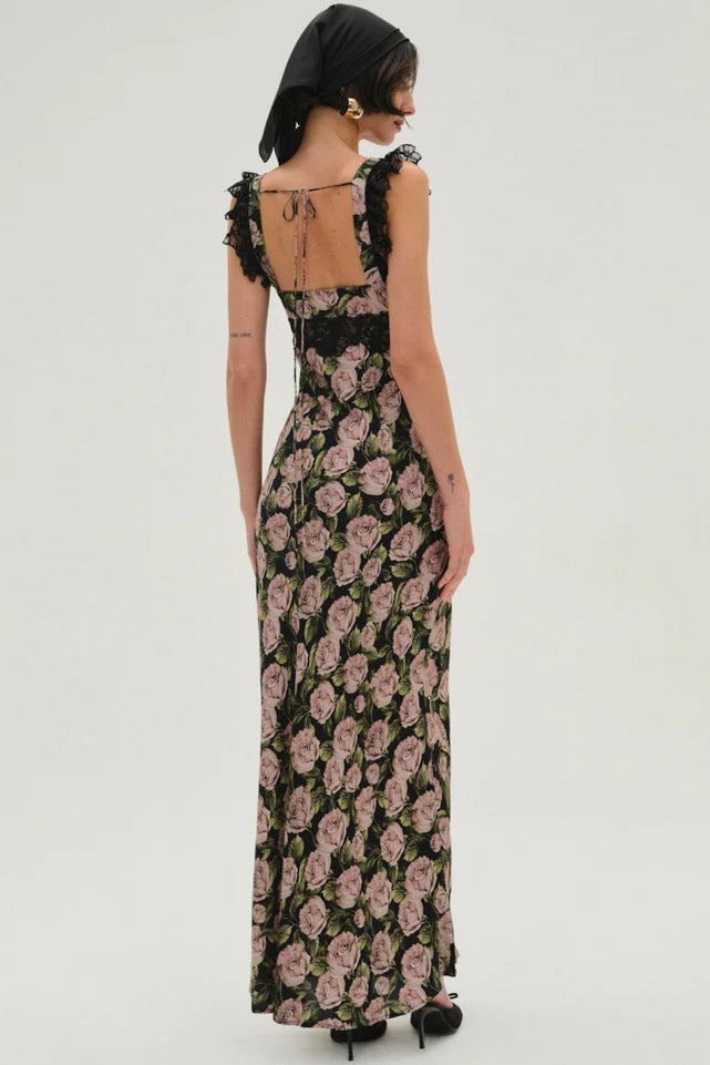 Fallen Rose Maxi Dress