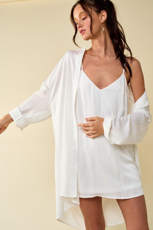 Sunday Strolls Buttondown / Mini Dress Set