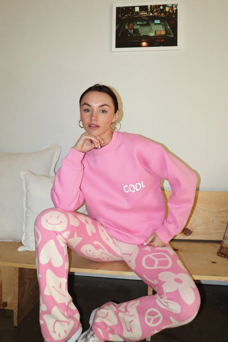 Peace, Love, Happiness Knit Pant