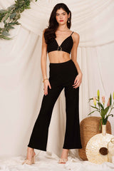 Night Moves Ribbed Knit Set