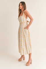 Soaking Up The Sun Midi Dress ~ Vintage Floral