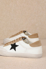 Star Sneakers ~ Taupe/Black