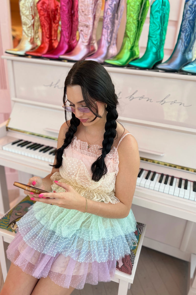 Lover Era Tulle Mini ~ Rainbow