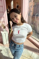 It's the Little Things Ribbed Baby Tee ~ Crawfish
