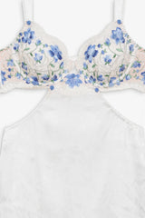 Festival Rose Slip Dress ~ Blue