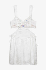 Festival Rose Slip Dress ~ Blue