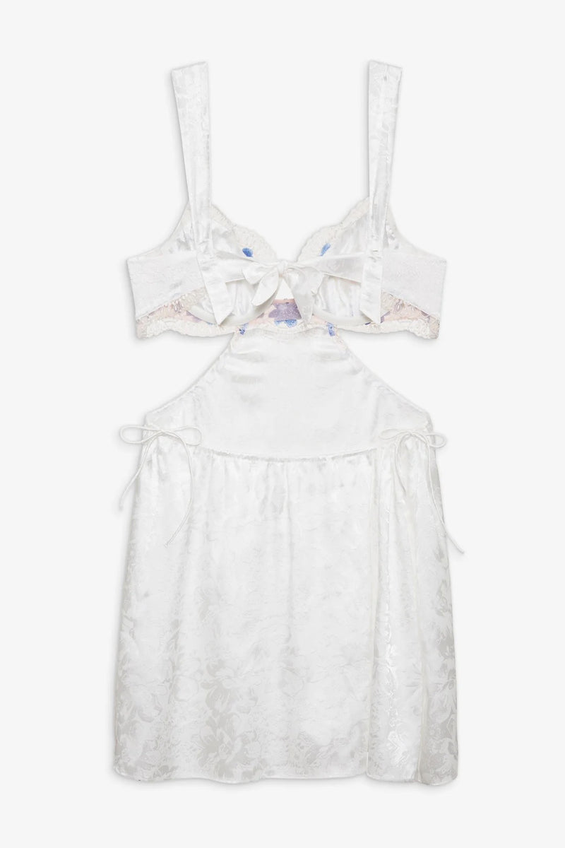 Festival Rose Slip Dress ~ Blue