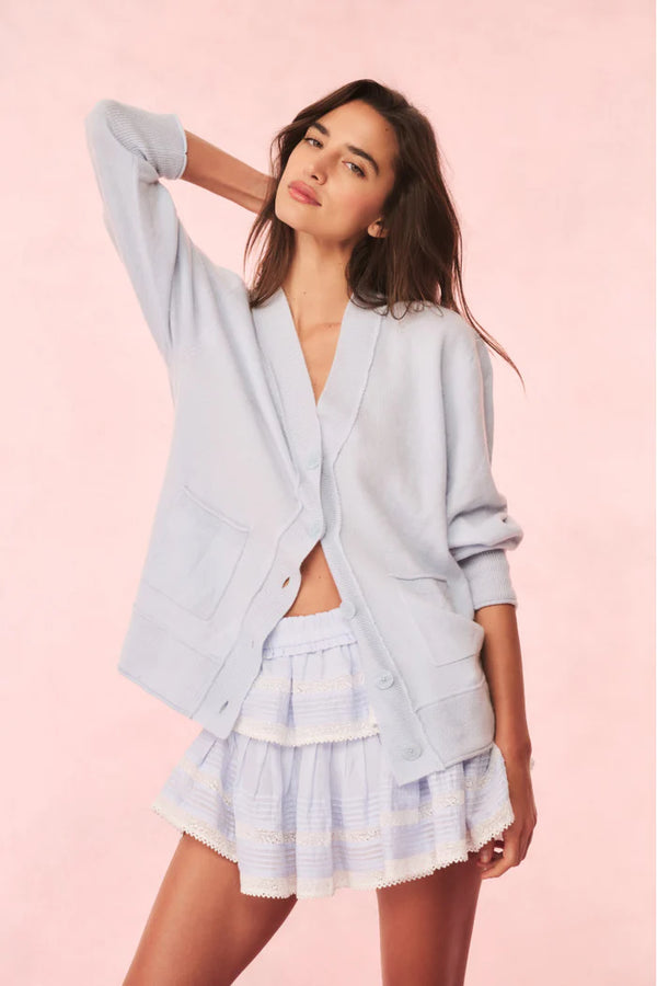 Ruffle Mini Skirt ~ Baby Bluebell