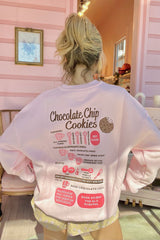 Fresh Baked Cookies Embroidered Sweatshirt