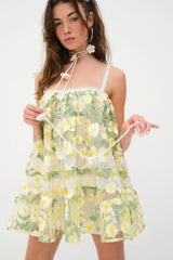 Rachel Mini Dress ~ Green