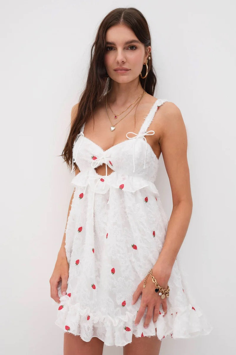 Tesoro Mini Dress ~ White