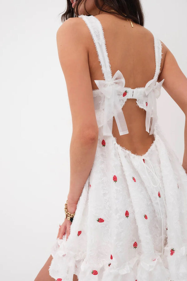 Tesoro Mini Dress ~ White