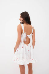Tesoro Mini Dress ~ White