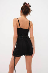 Sistine Mini Dress ~ Black
