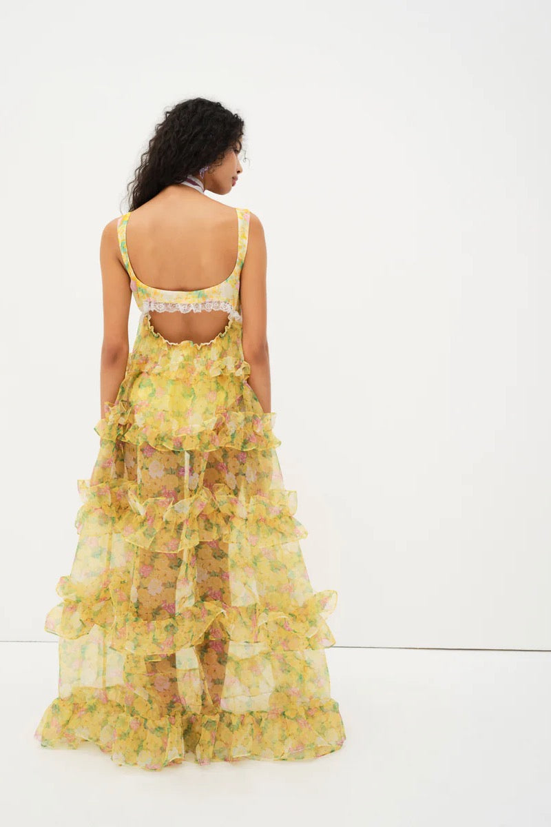 Vikki Maxi Dress ~ Yellow
