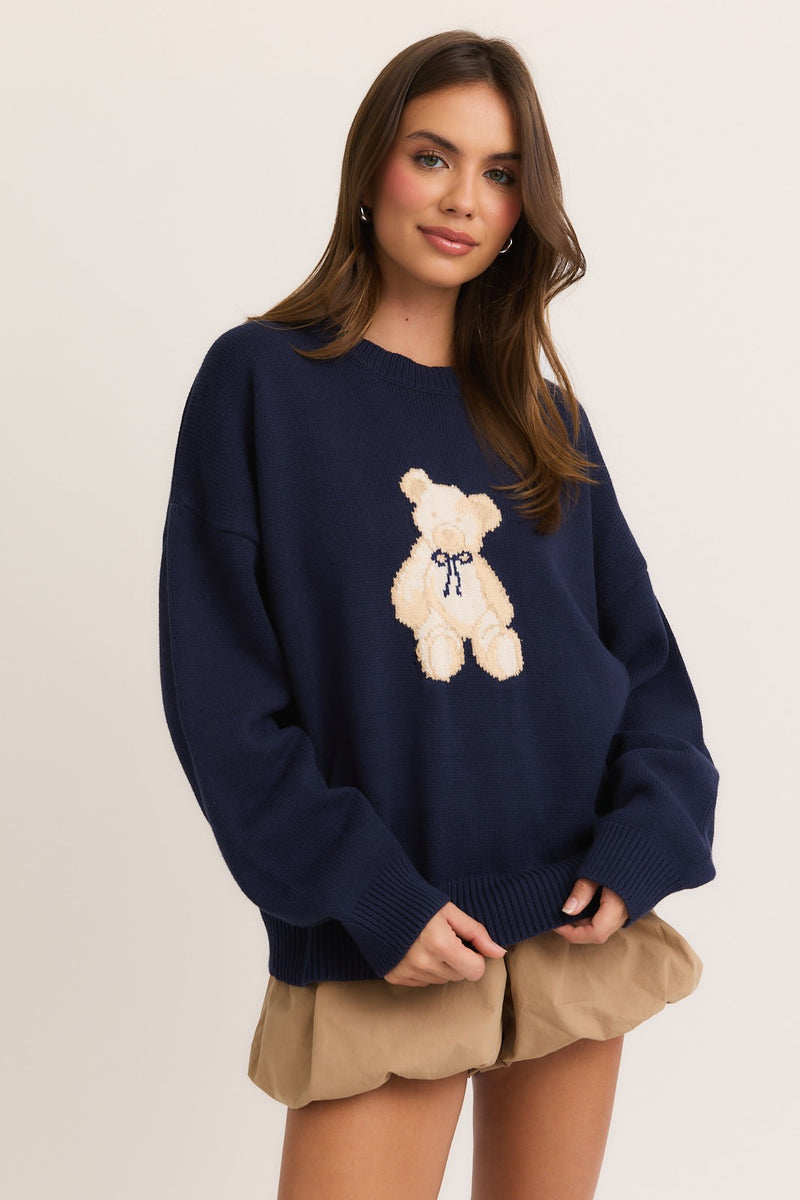 Bear Necessities Crew Neck Sweater