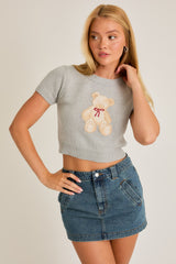 Bear Necessities Cropped Sweater