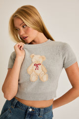 Bear Necessities Cropped Sweater