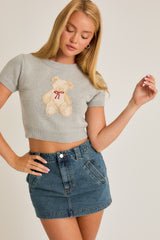 Bear Necessities Cropped Sweater