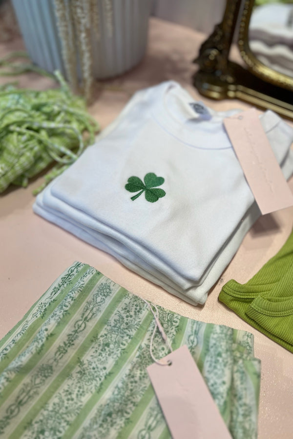 It's the Little Things Ribbed Baby Tee ~ Shamrock