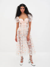 Tessa Midi Dress ~ White
