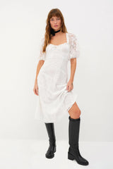 Lily Midi Dress ~ White