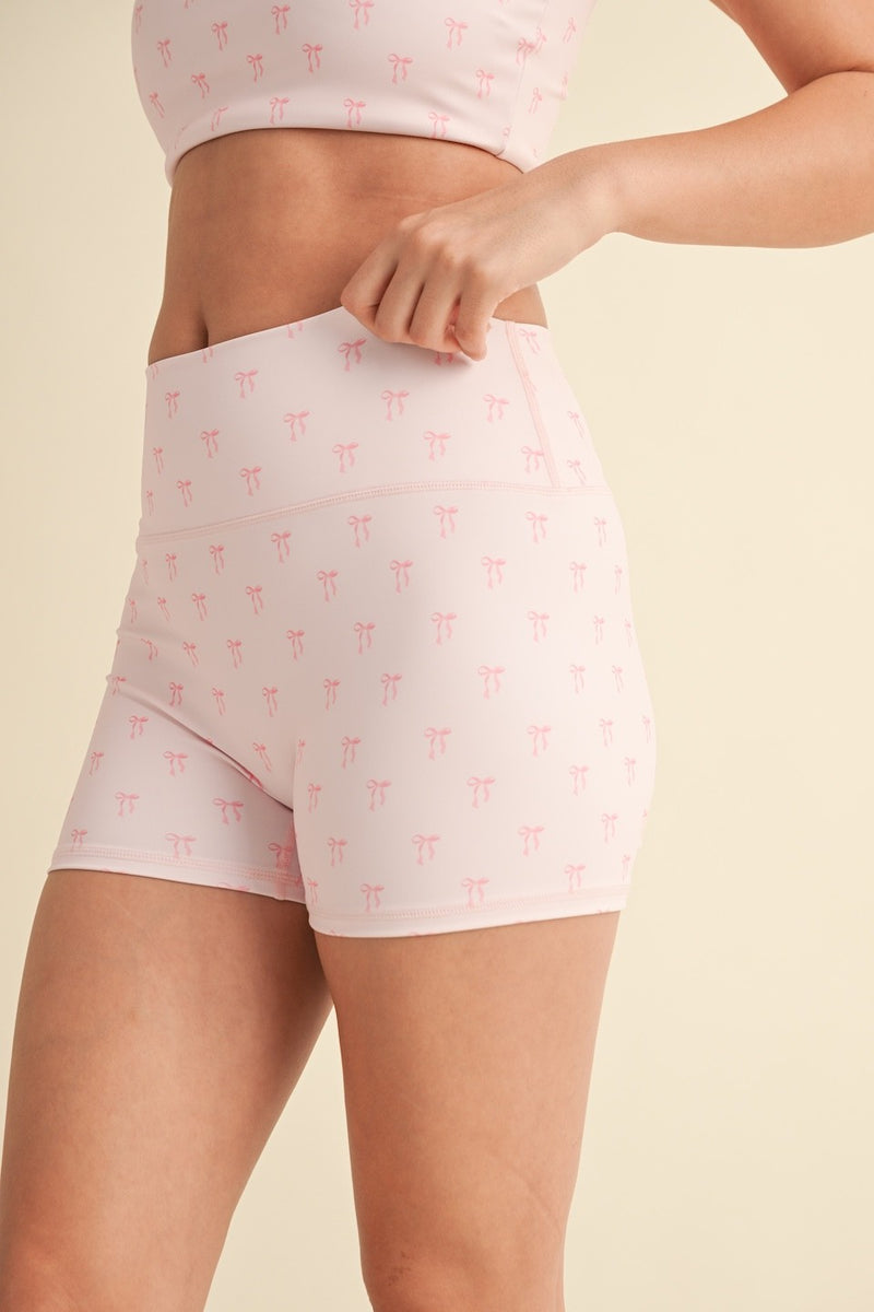 Do it All Biker Short ~ Bow Print