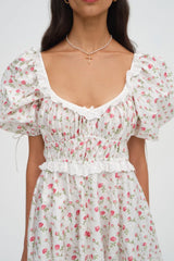 Jackson Mini Dress ~ White Floral