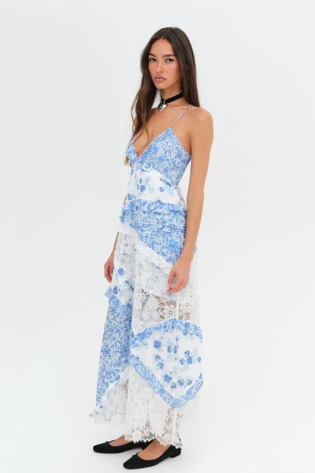 Rosalyn Maxi Dress ~ Blue