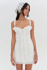 Mandy Mini Dress ~ White