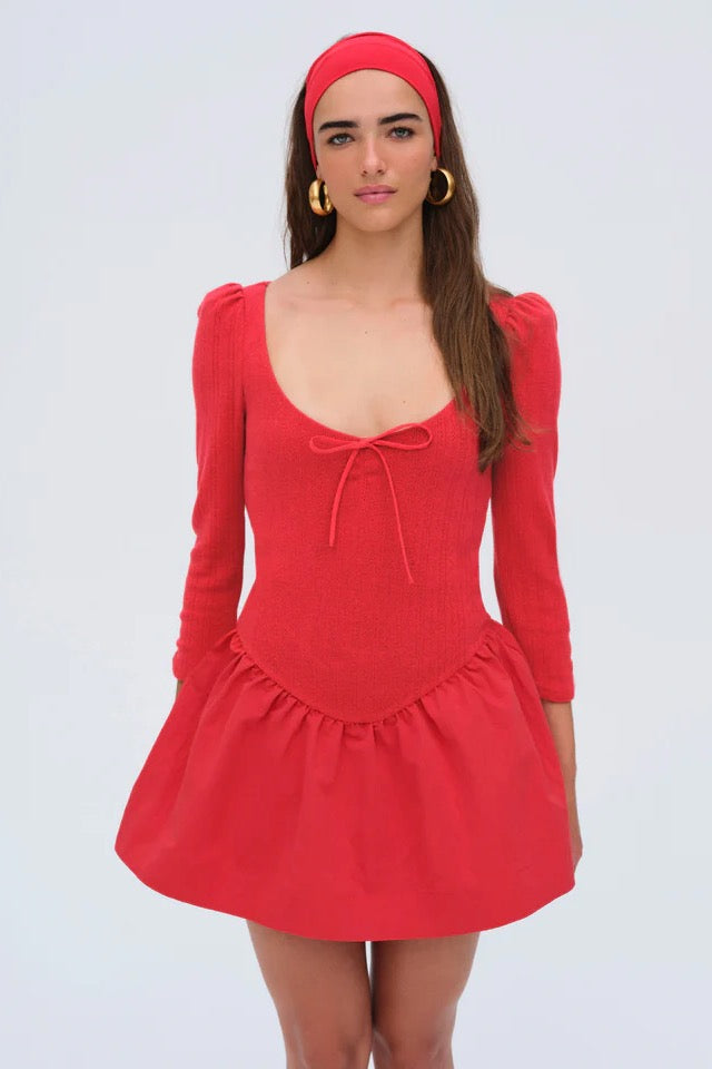 Aliyah Pointelle Mini Dress