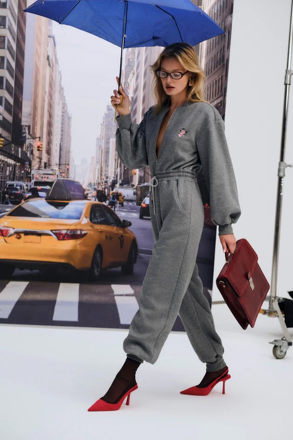 Julie Jumpsuit ~ Grey – Shake Your Bon Bon