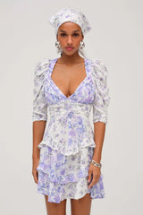 Rosalyn Mini Dress ~ Purple