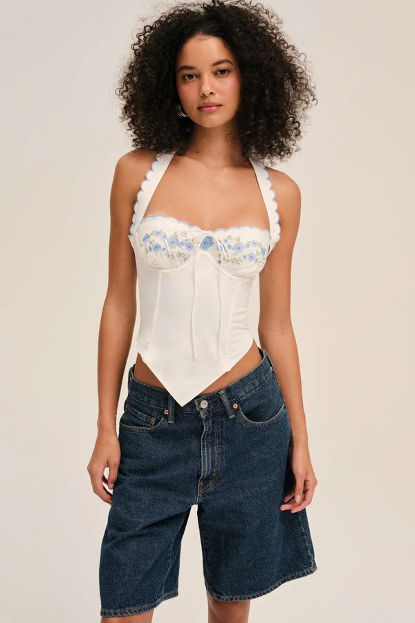 Tea Time Poplin Bustier