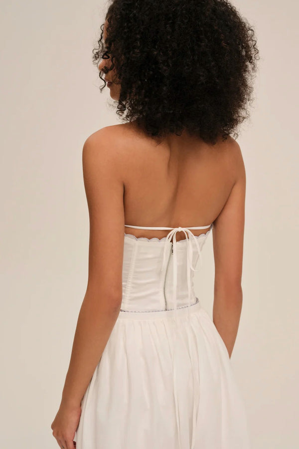 Tea Time Poplin Bustier