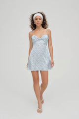 Adira Mini Dress ~ Blue