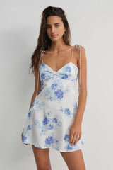 Adira Mini Dress ~ Blue