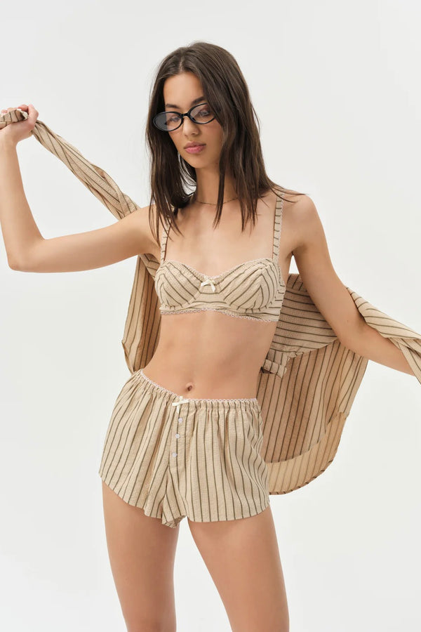 Mindy Boxer Short ~ Brown