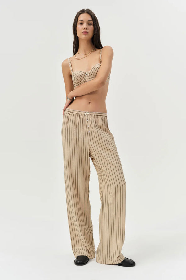 Mindy Wide Leg Pant ~ Brown