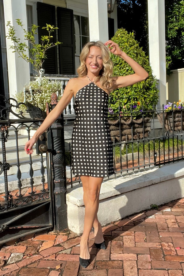 Deck the Halter Mini Dress