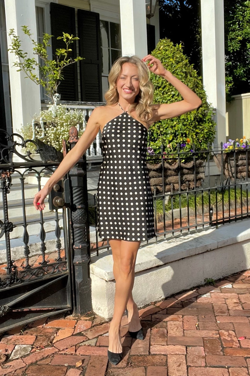 Deck the Halter Mini Dress